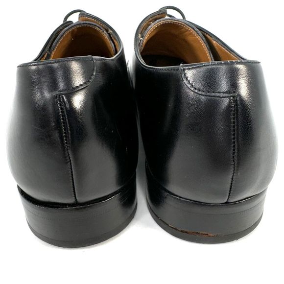 Jack Erwin Black Leather Oxfords Dress Shoes Made in Spain Men\'s 10.5D US main image 6